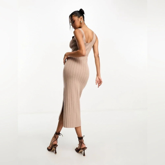 ABERCROMBIE Ribbed  Midi Dress - Picture 2 of 9